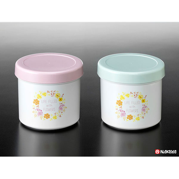 【セット売り】10個セット 花ポット 花柄保存容器 nakayaK324AR【n1】【t5】