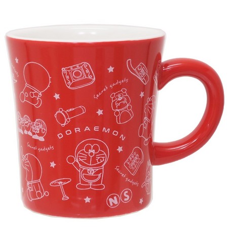 【ドラえもん】ドラえもんカラーマグ　ひみつ道具・赤　マグカップレッドkanesho008144G【t5】