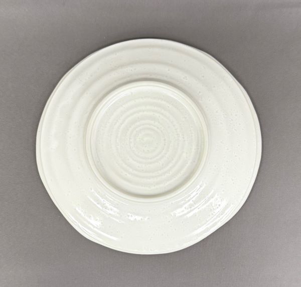 美濃焼白渦巻き5.0皿 プレート アウトレット品【z】【t5】