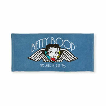【BettyBoop】ベティ ウイング シャーリング染料プリント フェイスタオル inukaiBE24-C【メール便対応..