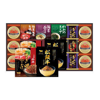 商品情報 名称人形町今半・松阪牛と贅沢フリーズドライ詰合せ SY-150 内容量（人形町今半すき焼きふりかけ30g・松阪牛ふりかけ30g）各2・紅ずわいがにほぐし身55g×6・丸美屋のり茶漬け（6g×2袋）・永谷園松茸風味お吸い物（2.3g×2袋）・わかめスープ（3.5g×3袋）・お吸い物（あわび入×2・松茸入り） 賞味期限出荷時に30日以上の商品をお届けいたします。 サイズ箱サイズ：箱292×534×42mm アレルギー卵・乳成分・小麦・かに メーカー品番SY-150 販売者※各商品に記載◇◆ラッピングについての詳細はこちら◆◇ 画像 人形町今半・松阪牛と贅沢フリーズドライ詰合せ SY-150 ギフト プレゼント 内祝い お返し 出産祝い 結婚祝い 誕生日 おしゃれ 送料無料 ＼ 大切な方への贈り物に ／ 人形町今半の「すき焼きふりかけ」、松阪牛パウダーを使った「すき焼き風松阪牛ふりかけ」に高級素材使用のフリーズドライやお吸い物等をギッシリ詰め合わせました。 人形町今半の「すき焼きふりかけ」、松阪牛パウダーを使った「すき焼き風松阪牛ふりかけ」に高級素材使用のフリーズドライやお吸い物等をギッシリ詰め合わせました。 ◇複数の商品をご注文いただいた場合には、別口配送となる可能性がございます。 また複数注文の出荷完了メールは、各商品についてお送りしております。 ＜商品詳細＞ （人形町今半すき焼きふりかけ30g・松阪牛ふりかけ30g）各2・紅ずわいがにほぐし身55g×6・丸美屋のり茶漬け（6g×2袋）・永谷園松茸風味お吸い物（2.3g×2袋）・わかめスープ（3.5g×3袋）・お吸い物（あわび入×2・松茸入り） 【賞味期限】出荷時に30日以上の商品をお届けいたします。 【箱サイズ・重量】箱サイズ：箱292×534×42mm 【アレルギー品目】卵・乳成分・小麦・かに ★贈り物用途★ お中元 お歳暮 母の日 父の日 敬老の日 お供え 法事 内祝い お返し ★こんな方へ★ 両親 祖父母 上司 高齢者 一人暮らしの方