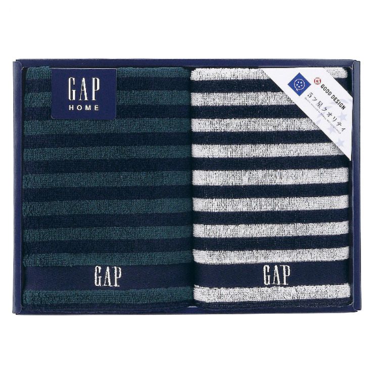 乐天商城 - ☆全品P5倍☆GAP HOME フェイスタオル2枚セット /タオルギフト 内祝 出産内祝 新築内祝 高品質ブランド 上品 繊維 詰合せ ギフ おしゃれ 豪華