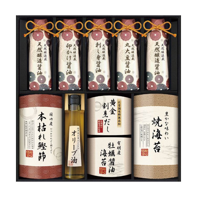 ☆全品P5倍☆＼レビュー特典あり／伊賀超 天然醸造蔵仕込み 和心詰合せ GNF-HJZ 醤油 かつおぶし 調味料 詰合せ 簡単 ヘルシー 健康 グルメ ギフト おしゃれ 内祝 御祝 御礼 快気祝 御供 粗供養 香典返し 彼岸 お中元 暑中お見舞い 父の日 敬老の日 2