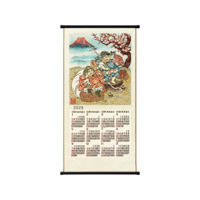 名入れカレンダー ゴブラン織り L 恵比須大黒天　100冊×1130円