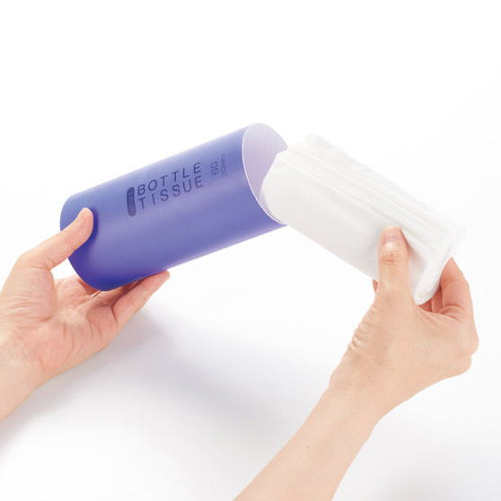 トイロ ショートボトルティッシュ × 1個　ティッシュケース