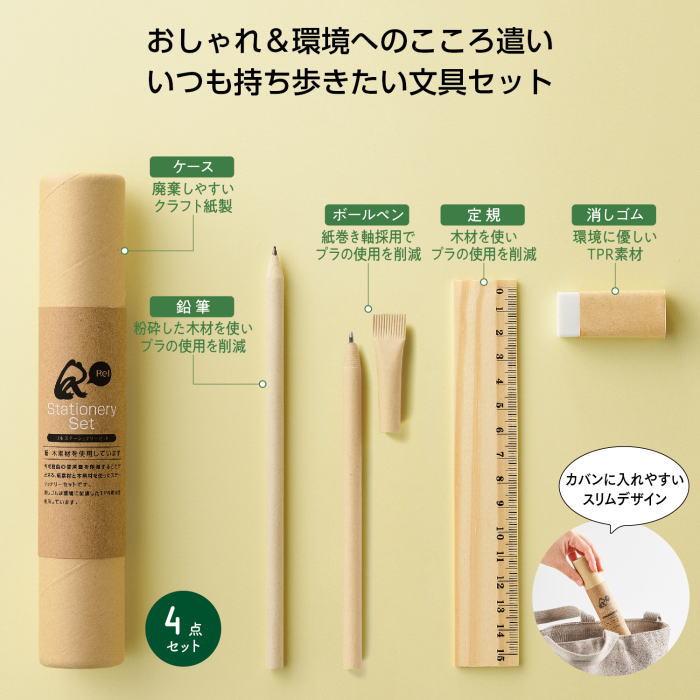 リル ステーショナリーセット × 1個　SDGs 文房具セット giftgift-10016180 販促品のよしやま サンプル画像2
