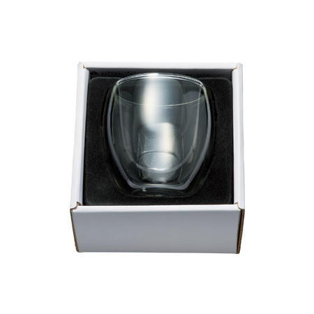 オキモチギフト ダブルウォールグラス 250ml × 48個（1カートン） 耐熱 グラス