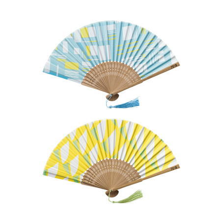 伊砂文様 涼彩 扇子 × 1個　プチギフト 結婚式 おしゃれ