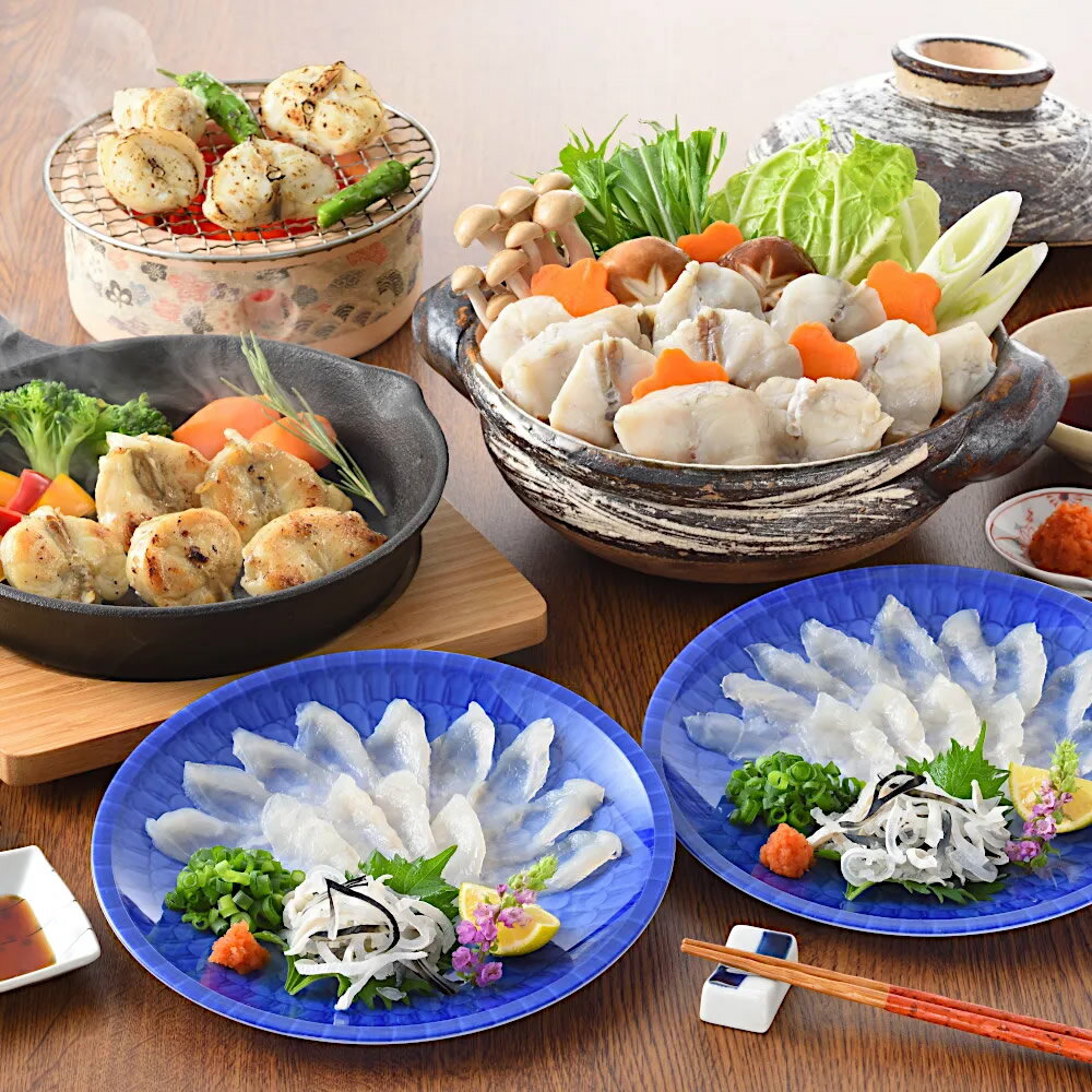 【 お歳暮 早割 クーポン配布中 】 ふぐざんまい ふぐ刺し ふぐちり 焼きふく 3人前 セット お歳暮ギフト フグ ふぐ刺身 ふぐ鍋 冬ギフト 鍋セット てっちり てっさ 誕生日 プレゼント 食べ物 母 父 祖母 祖父 50代 60代 70代 80代 男性 女性 出産 結婚 内祝い お返し 食品