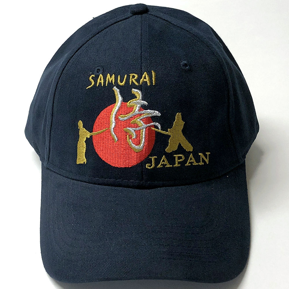 侍JAPANキャップ　紺 SAMURAI JAPAN CAP 日の丸侍ジャパン 野球帽 男女兼用 和柄 ...