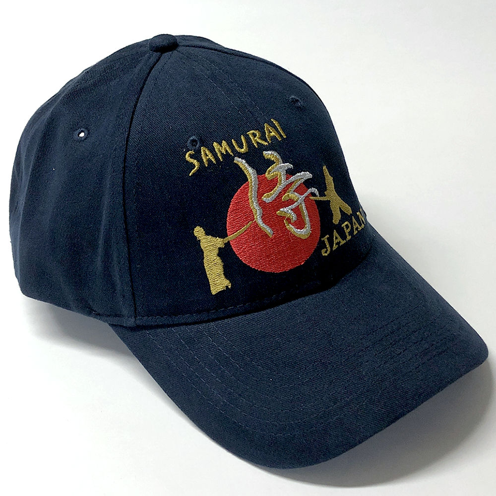 侍JAPANキャップ　紺 SAMURAI JAPAN CAP 日の丸侍ジャパン 野球帽 男女兼用 和柄 ...