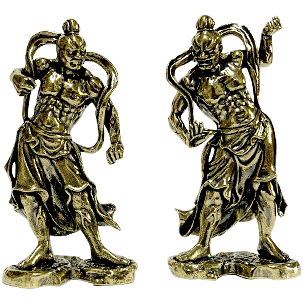 樂天商城 - 金剛力士像 仁王像 二対セット 真鍮製 阿吽像 お守り魔除け 厄除け 縁起物 ミニチュア 風水 インテリア 開運 守り本尊 お守り 願い事 祈り さとり ご利益 招福 風水 ミニチュア 安らぎ 美術品 工芸品 置物 仏像 邪気払い 守護神 開店祝い 新築祝い 健康祈願 送料無料