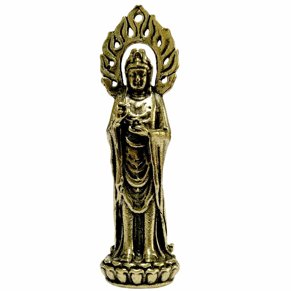 乐天商城 - 仏像 観音像 観音菩薩 仏光観音 真鍮製 ミニ仏像 置物開運 守り本尊 インテリア 開運 縁起物 ミニ観音 観音様 ヒーリング 癒し 瞑想 お守り 願い事 祈り さとり ご利益 招福 風水 ミニチュア 安らぎ 美術品 工芸品 金運招来 厄除け ミニチュア 観音像 置物 送料無料