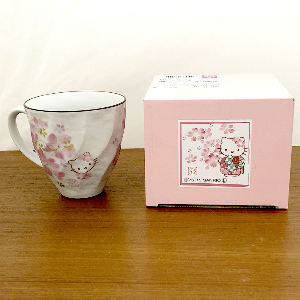 キティちゃん マグカップ 桜 ギフト クリスマスギフト HELLO KITTY キティ サンリ...