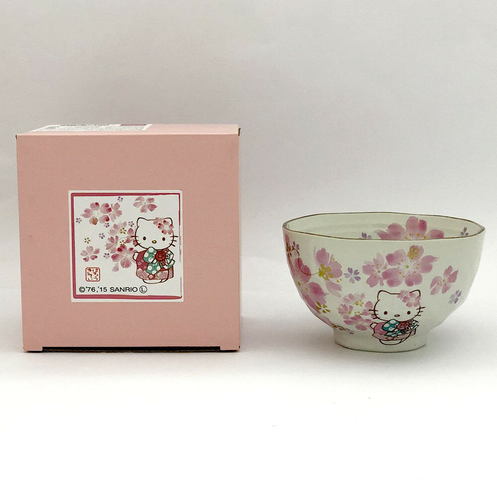 キティちゃん ご飯茶碗 桜 美濃焼 茶碗 日本製ギフト クリスマスギフト HELLO KITT...