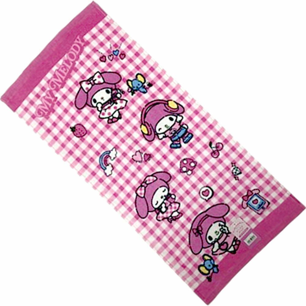 マイメロちゃん タオル マイメロディ ポップポップ フェイスタオル34x75cm コットン100 綿 スポーツタオル ハンドタオル サンリオ マイメロ 日本のお土産 キャラクター 可愛い 女の子 カワイイ 誕生日 プレゼント 入園 入学 ピンク お洒落 人気 喜ぶ 贈り物 送料無料