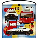 ゴム付きタオルエプロン トミカ プレジ パトカー おりこうタオル ボタン付きヘリコプター ミニタオル お手拭きタオル ミニ前掛け ミニエプロン キャラクタータオ...