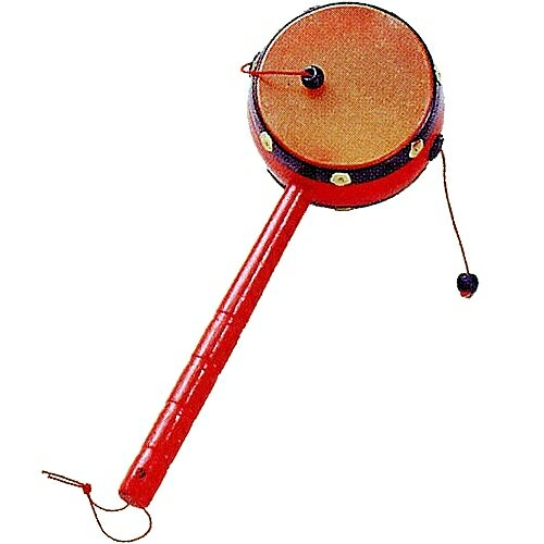 日本のお土産民芸玩具でんでん太鼓【昔のおもちゃ】【日本のおみやげ】【日本のお土産】【外国へのお土産】【ホームステイのおみやげ】【日本土産】