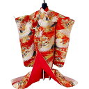 打掛 婚礼衣装 花嫁衣裳 色打掛 花と鶴の楽園豪華 ウエディング 内掛け 正絹 刺繍 鶴 婚礼 着物 良品 貸衣装の販売 買取価格 打掛販売 縁起物 婚礼写真 インスタ 写真 和風 インテリア 日本のお土産 和装 結婚式 花嫁 打ち掛け 神社挙式 吉祥打掛 色打ち掛け 送料無料