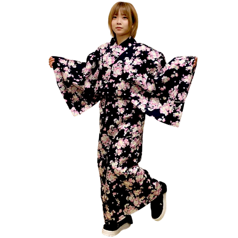 楽天市場】桜（カラーネイビー・柄桜）（浴衣｜和服）：レディース