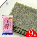 【エントリーでポイント10倍】 訳あり 在庫処分 1000円ポッキリ 送料無料 有明海産 海苔 梅海苔 8切6枚 9袋 【賞味期限 2025年10月】 個包装 ...