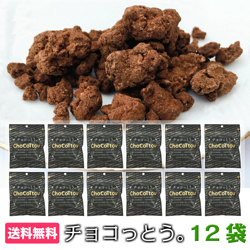 お菓子 黒糖 スイーツ チョコっとう 12袋 ココア味 送料無料 個包装 チョコレート風味 おやつ 子供 小学生 大人 友達 会社 職場 上司 父 母 祖父 祖母 常温 日持ち まとめ買い 大量 バレンタイン プチギフト ばらまき お配り 友チョコ チョコ以外 2022