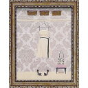 絵画 ミニゲル アートフレーム マルコ ファビアノ 「ナッシング トゥ ウェアー1」 壁掛、卓上両用(木製丸棒足付) MA-02538周年記念品 プレゼント 退職記念 卒業記念 名入れ相談
