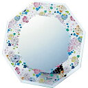鏡 ミラー 八角 ミラー アート(Sサイズ) −なかの まりの− 「ゴージャス フラワーズ」 壁掛、卓上両用 NM-02802お祝い プ...