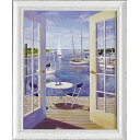 絵画 キャロル サクス 「テーブル オン ザ ハーバー」 CS-10003周年記念品 プレゼント 退職記念 卒業記念 名入れ相談