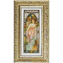 絵画 アルフォンス ミュシャ 「朝の目覚め」 AM-07511周年記念品 プレゼント 退職記念 卒業記念 名入れ相談