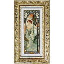 絵画 アルフォンス ミュシャ 「夕べの夢想」 AM-07513周年記念品 プレゼント 退職記念 卒業記念 名入れ相談