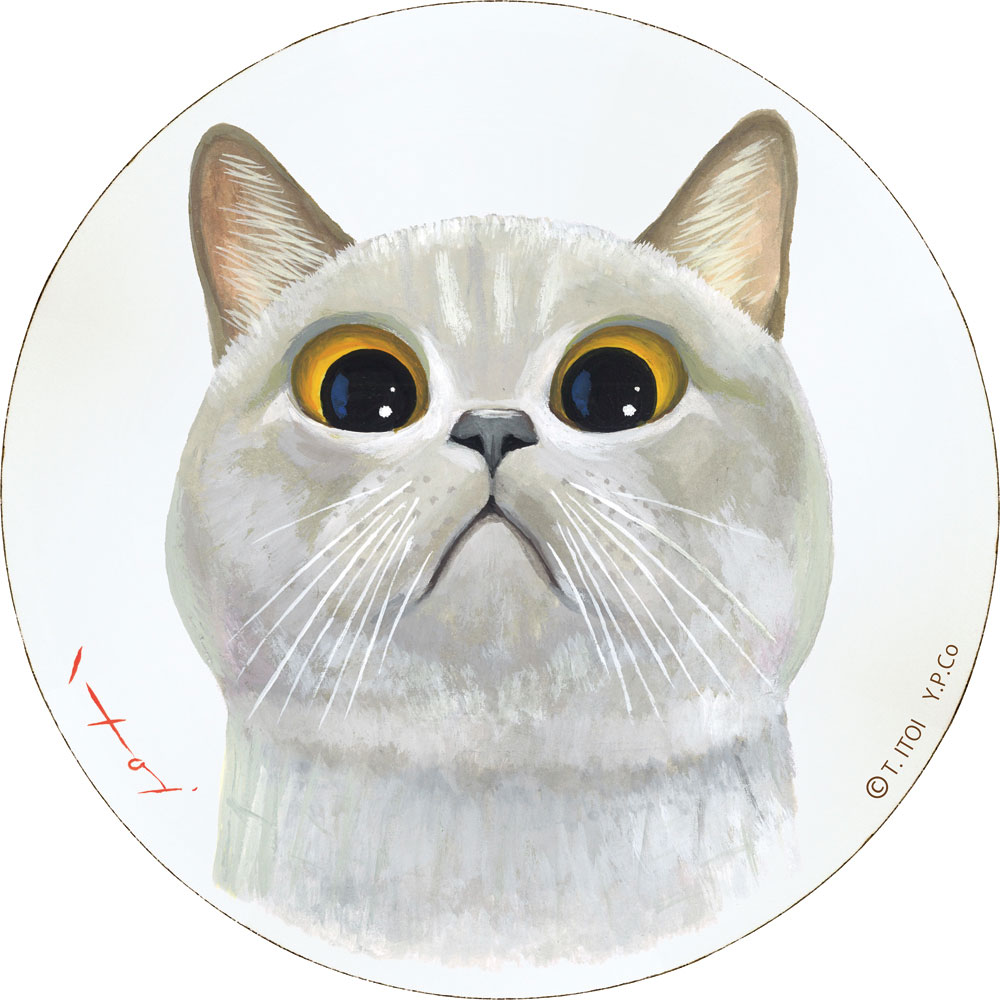 壁掛けインテリア 糸井忠晴 木製ラウンドアート 「ゴン(Mサイズ)」 壁掛用 IT-01011周年記念品 プレゼント 退職記念 卒業記念 名入れ相談