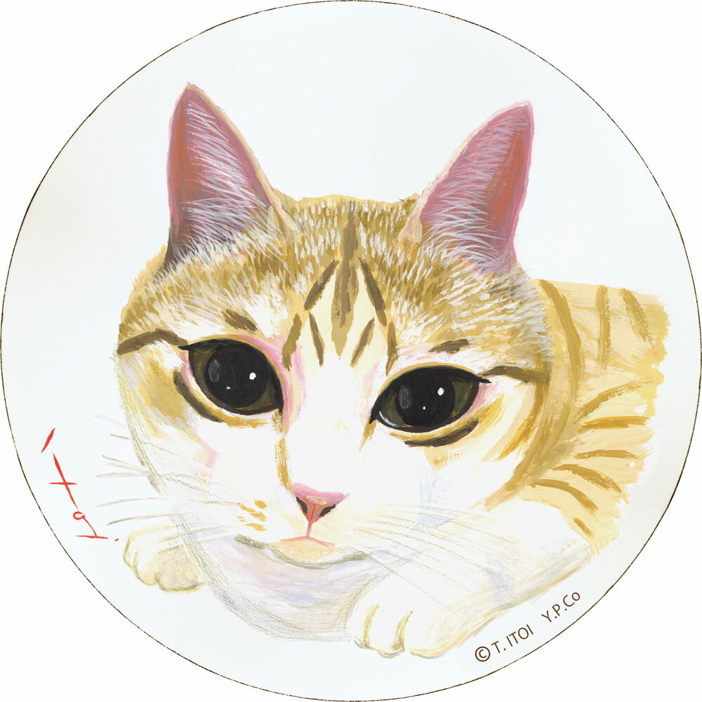 壁掛けインテリア 糸井忠晴 木製ラウンドアート 「モモ(Mサイズ)」 壁掛用 IT-01019周年記念品 プレゼント 退職記念 卒業記念 名入れ相談