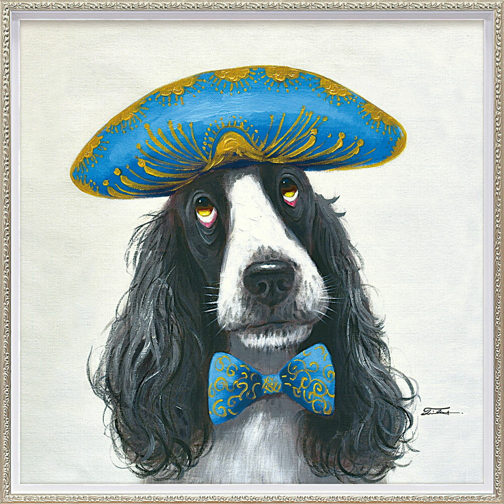 油彩画 オイル ペイント アート 「ナポレオン ドッグ(Mサイズ)」 壁掛用 オイル ペイント OP-18007周年記念品 プレゼント 退職記念 卒業記念 名入...