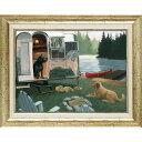 絵画 ジェームス ウィーンズ 「ケイナイン キャンプ」 JW-08006周年記念品 プレゼント 退職記念 卒業記念 名入れ相談