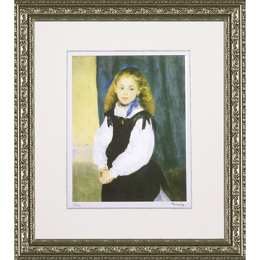 版画 ミュージアム シリーズ（シグレー版画）ルノワール 「ルグラン嬢の肖像」 MW-18038周年記念品 プレゼント 退職記念 卒業記念 名入れ相談