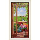 絵画 アンドレア デル ミッシャー 「フィネストラ スッラ カンパーニャ」 AD-10002周年記念品 プレゼント 退職記念 卒業記念 名入れ相談