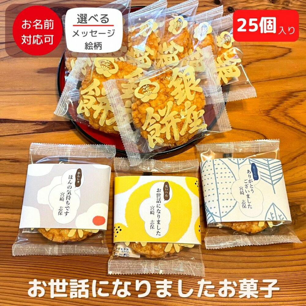 退職 転職 異動 お世話になりました お菓子 大量 プチギフト 感謝の気持ち感謝のきもち お菓子 銀座餅 25個入り| あられ おかき詰め合わせ 個包装 まとめ買い ばらまき用 幼稚園 保育園 お別れ会 産休 育休 お礼