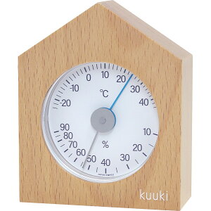 エンペックス　くうき・オウチ温湿度計 ナチュラル KU-4770 (送料無料) (ギフト対応不可)