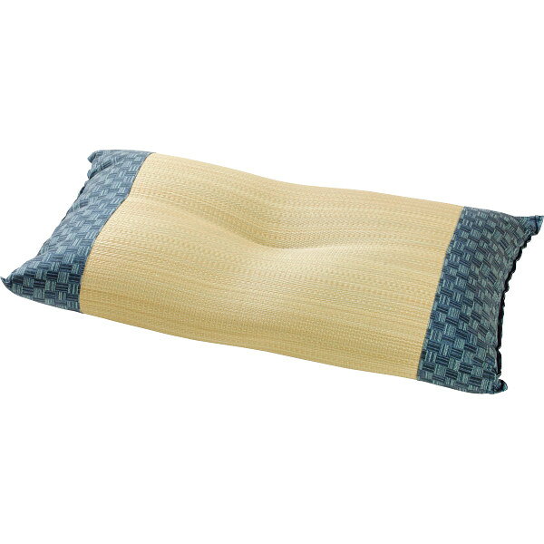 Rakuten - もちもち い草くぼみ枕 ブルー 50×30ブルー （ギフト対応不可）