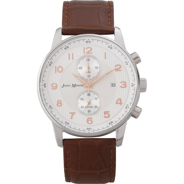 【4/5限定!! 抽選で100%P還元＆最大P10倍＆最大400円OFFクーポン! ※要エントリー】 ジャパンマイスター メンズ腕時計 ブラウン JMTK-300MBR ギフト対応不可 (送料無料）