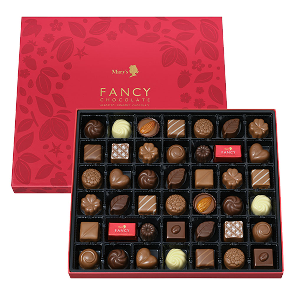 メリーチョコレート ファンシーチョコレート 42個入 メーカー包装済 詰め合わせ バレンタイン　ギフト プレゼント 義理チョコ　御礼　 ネコポス ▲ (sane◎2) 送料無料