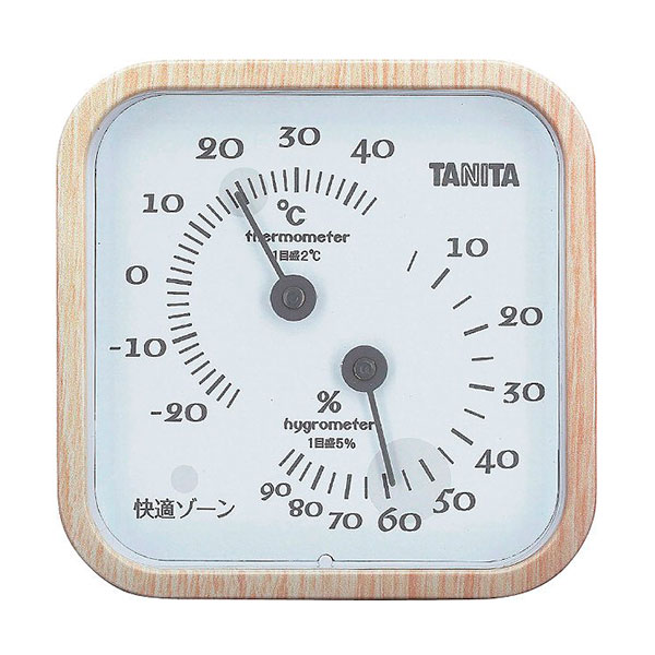 タニタ 温湿度計 ナチュラル TT-570ーNA