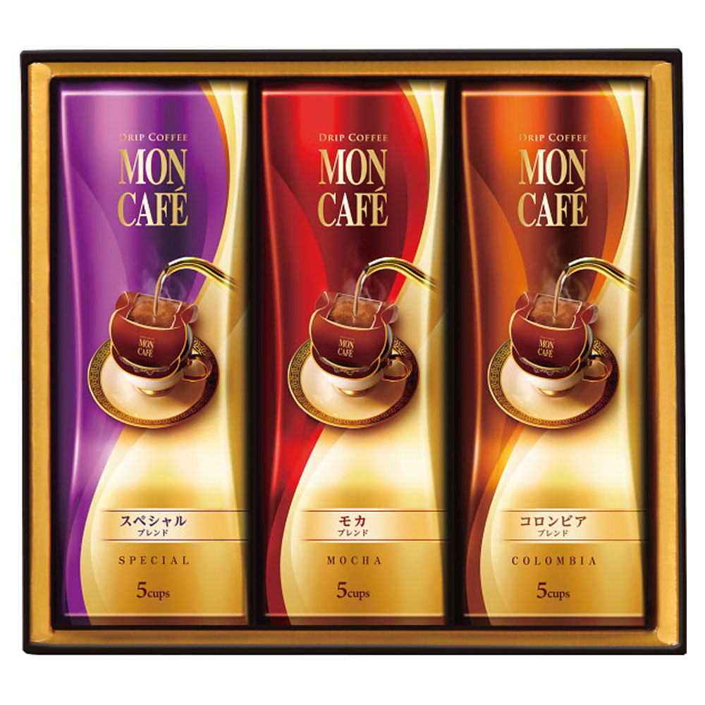 Rakuten - モンカフェ ドリップコーヒー ギフト MSD-3 送料無料 コーヒー 贈答用 ご自宅用 御祝 内祝 快気祝 御礼 粗品 ご挨拶 香典返し ギフト (Q)