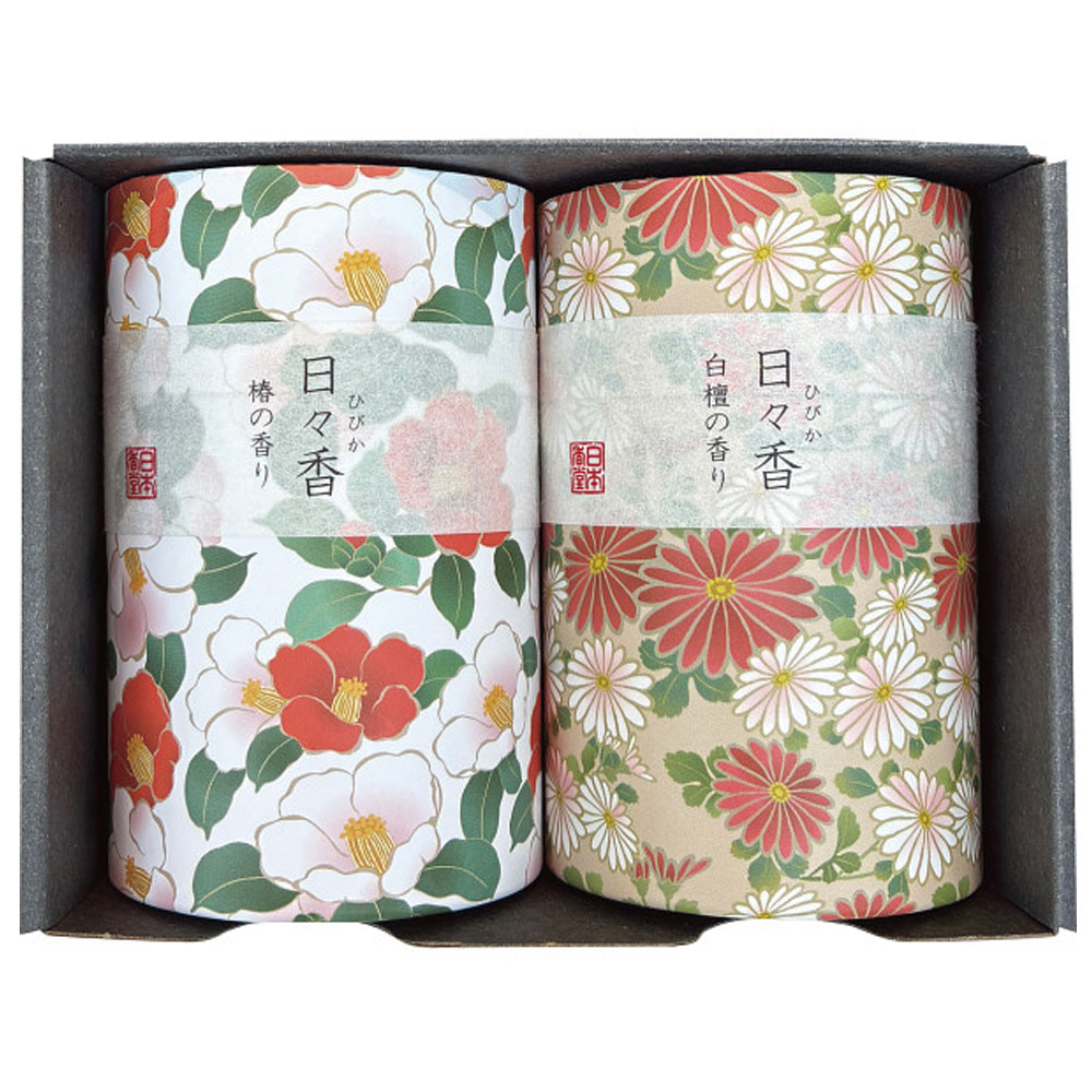 Rakuten - 線香 贈答用 お供え 日本香堂 日々香 筒型線香セット 51477 送料無料 お線香 御供 法要 新盆 喪中お見舞い お線香ギフト