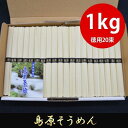 そうめん 素麺 お中元 島原そうめん たっぷりお徳用1kg(1000g) 50g×20束 化粧箱入り ▲(sa)