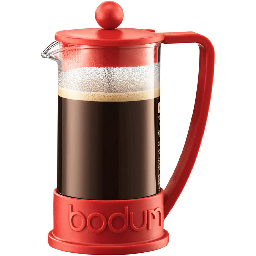 フレンチプレス ボダム ブラジル フレンチプレス コーヒーメーカー 1L レッド 10938-294 ギフト対応不可 送料無料