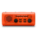 ドリテック dretec 防災ラジオ ライト PR-323ROR 防災グッズ スマホ充電 手回し充電 ワイドFM対応 LEDライト サイレン 災害用 非常用 ギ...