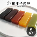 銀座千疋屋 銀座フルーツ羊羹 ようかん 5個入 PGS-296 メーカー包装済み 送料無料 ネコポス ▲(ne◎3)