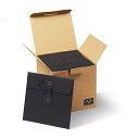 【(50枚セット】CD クラフト紙製 坪量:250g/m2 紙ジャケット ハトメ紐付き サイズ:13x13cm 「WYV ERN AUD IO」(ブラック))